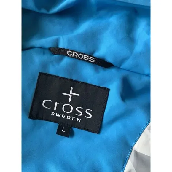 Cross Sweden Ski Jacket Mens L Insulated Snowboard Waterproof Blue Black - Picture 3 of 16